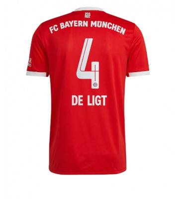 Bayern Munich Matthijs de Ligt #4 Hjemmedrakt 2022-23 Kortermet